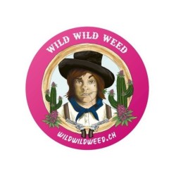 Autocollant Rond "Billy The Weed" - Wild Wild Weed®