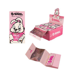 G-Rollz Banksy's Thug Life Lightly Dyed Pink KS Papers BOX 16pcs – Image 1