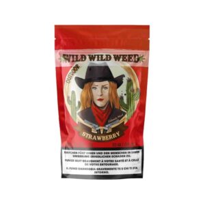 Découvrez Wild Wild Weed - Fraise, un cannabis CBD suisse de haute qualité avec des arômes sucrés de fraise, cultivé en plein air. Taux de THC